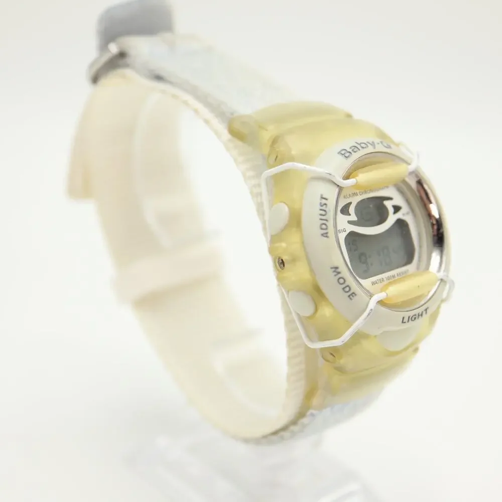 Vintage Casio Baby G Shock Blue White Watch Animated Dancer BG-393 w New Battery